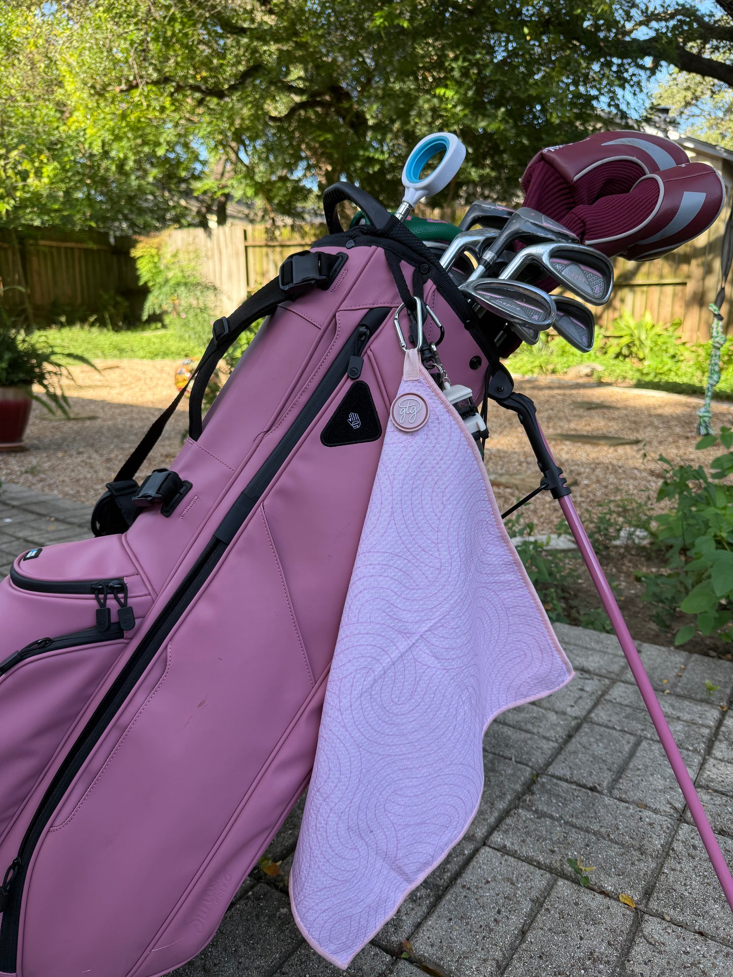 Pink Golf towel