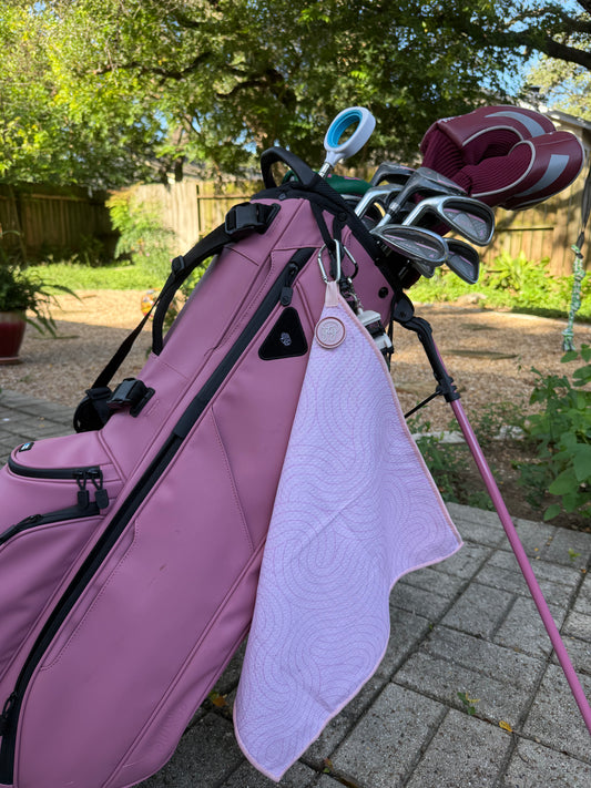 Pink Golf towel