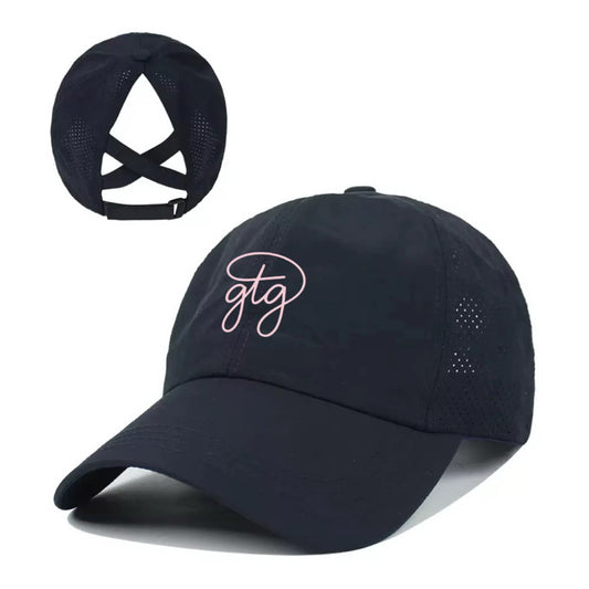 Navy GTG Ponytail Hat